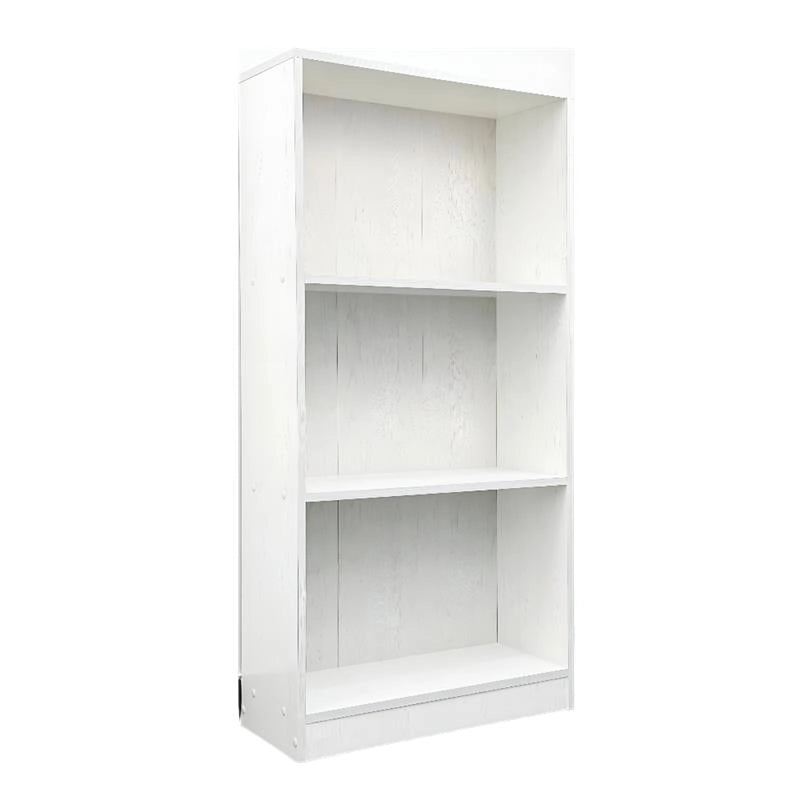 LIBRERIA IN LEGNO CON 3 RIPIANI COLORE BIANCO DIMENSIONI 60X24X120 CM