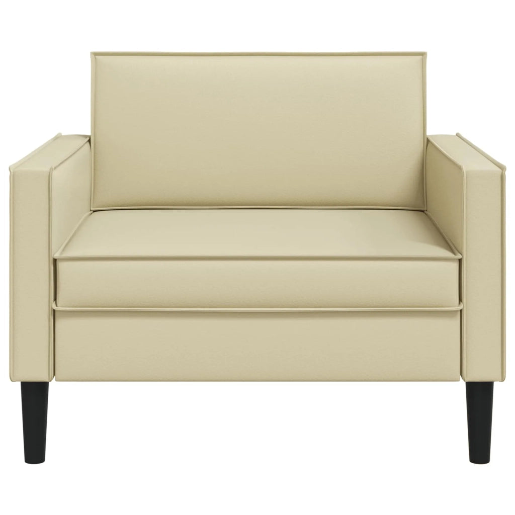 Poltrona XL Crema Similpelle 42043518