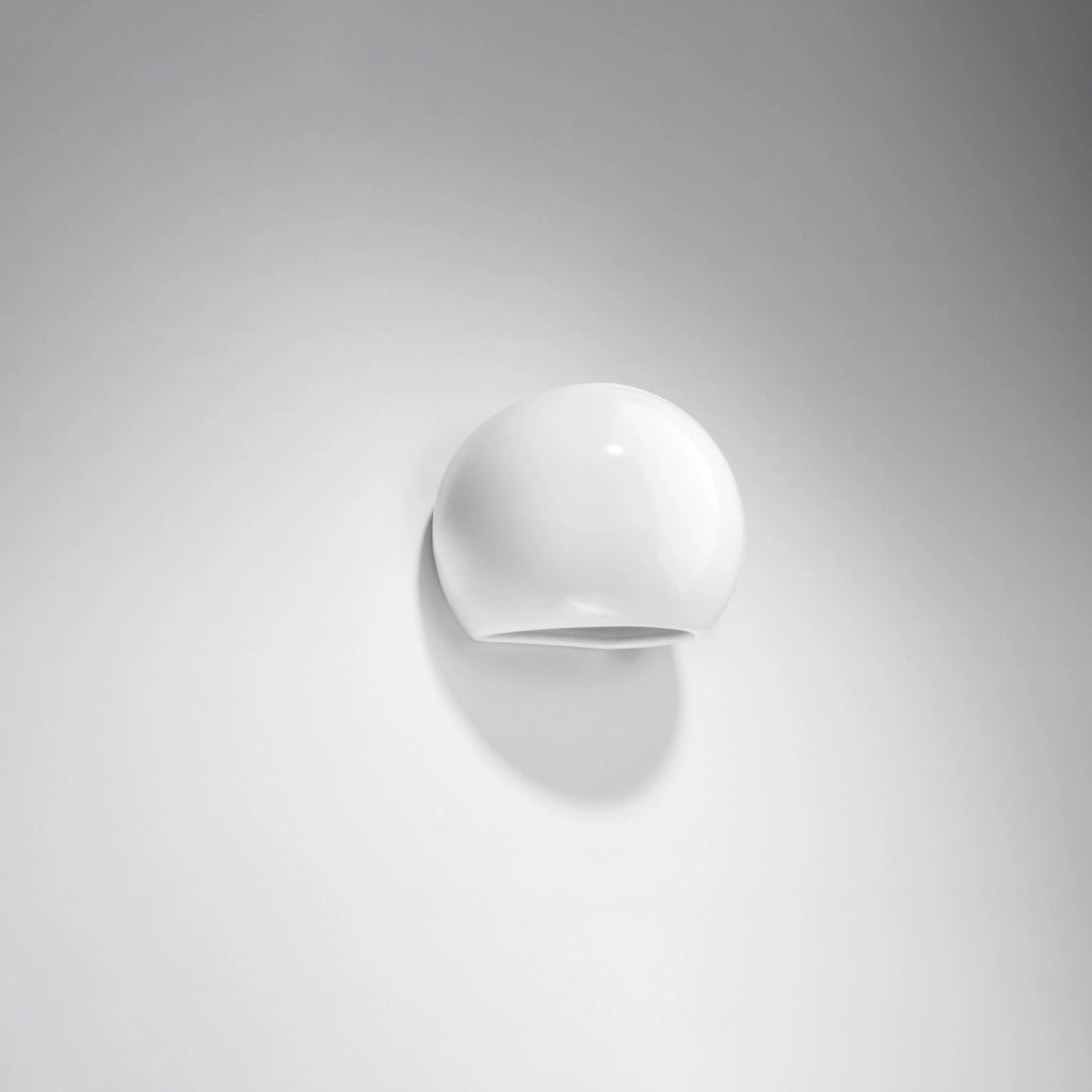 Applique ORBITA bianco lucido ceramica E27 Pure Lume