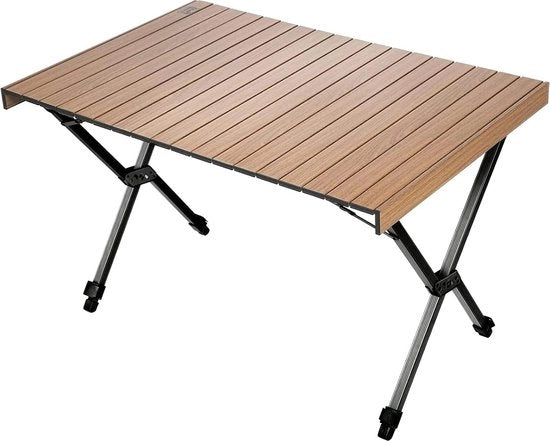 Tavolo da Campeggio Opportuno - Tavolo da Giardino in Alluminio - 108x71cm - Tavolo da Picnic Pieghevole - Altezza Regolabile - 4-6 Persone - BBQ Esterno - Tavolo da Giardino da Esterno