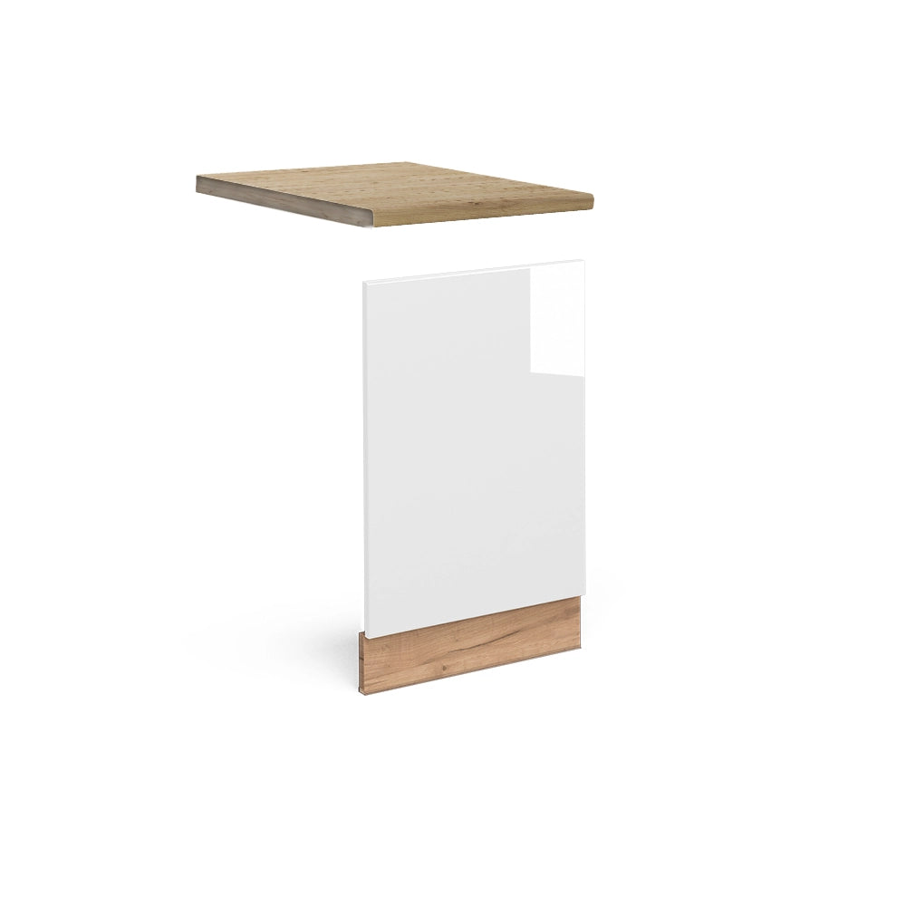 Pannello frontale Fame-Line Bianco lucido/Rovere dorato 45 cm, PL Rovere Vicco