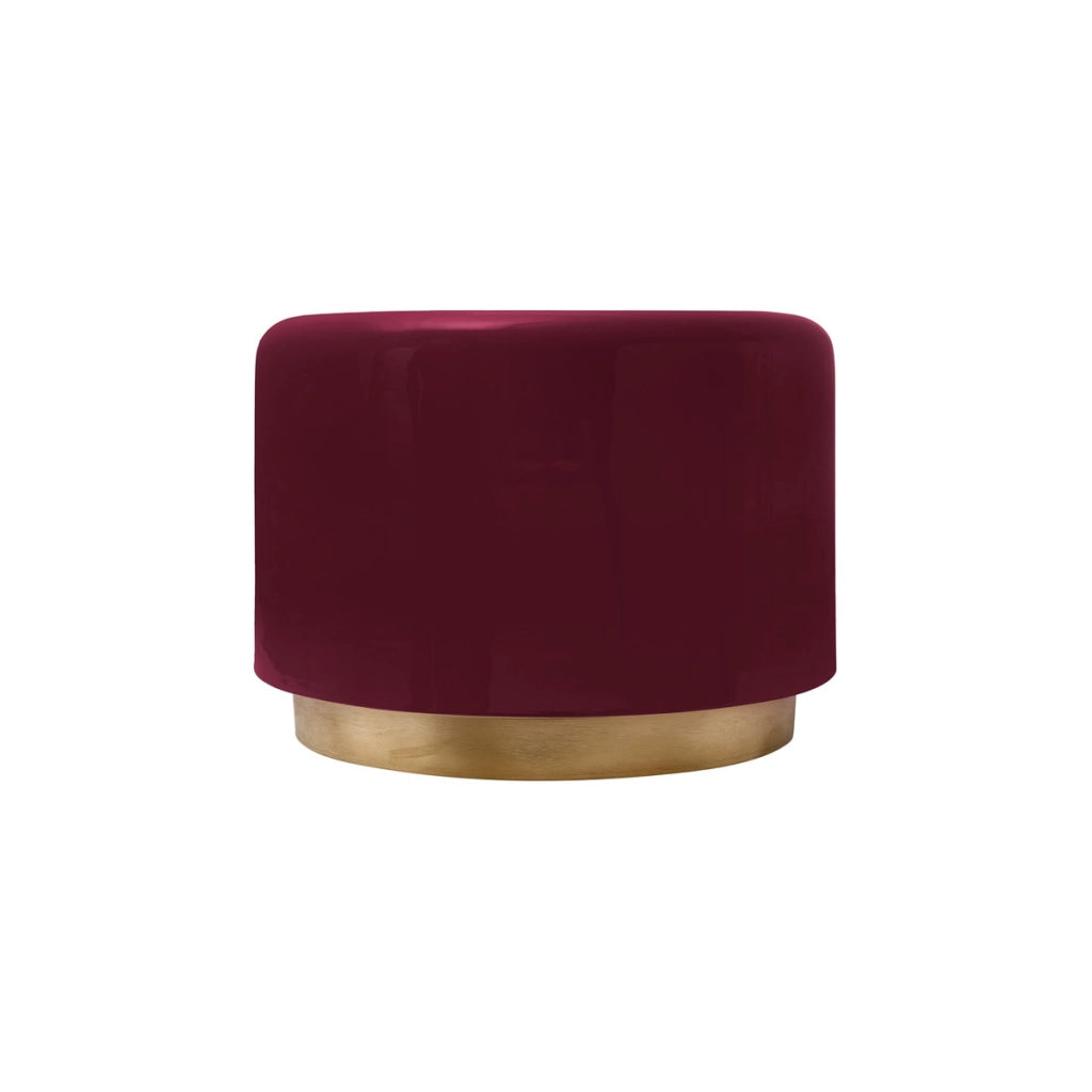Tavolino da salotto Art Deco in metallo bordeaux e oro