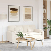 Divano Modulare con Cuscini Crema 3321145