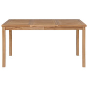 Tavolo da Giardino-Tavolo da esterno 150x90x77 cm in Legno Massello di Teak