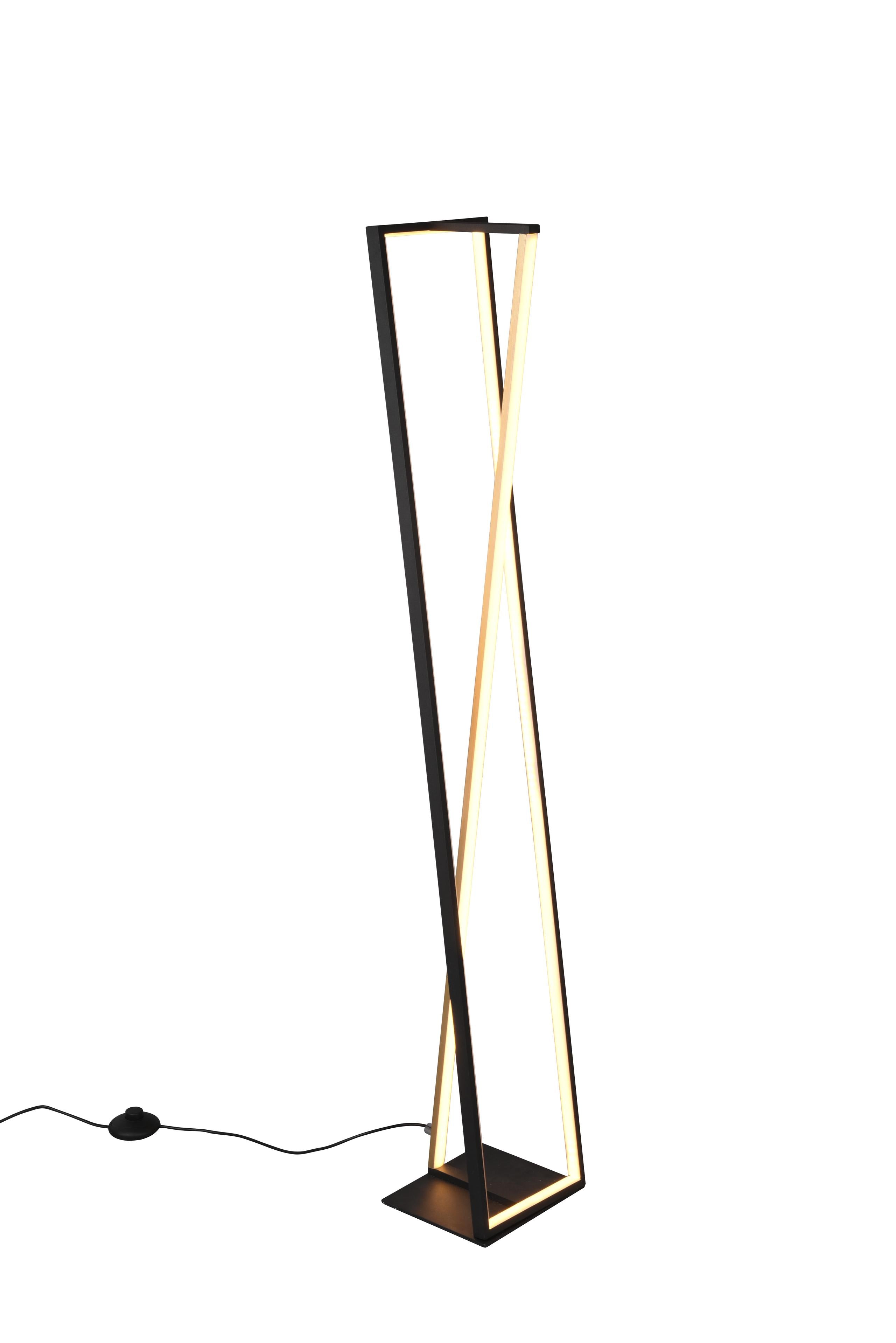 Piantana da Interno a led in Metallo Nero Opaco