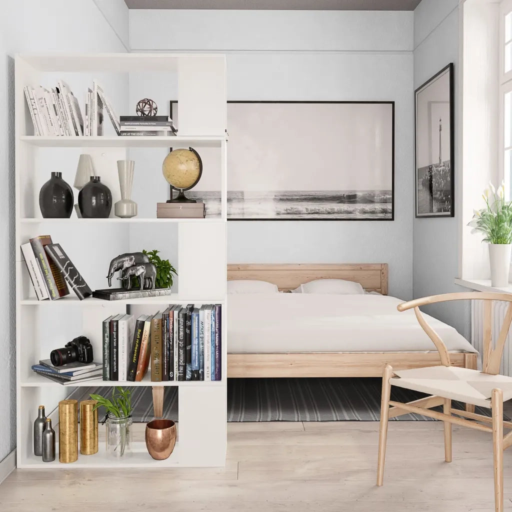 Libreria/Divisorio Bianco 80x24x159 cm in Legno Ingegnerizzato 800099