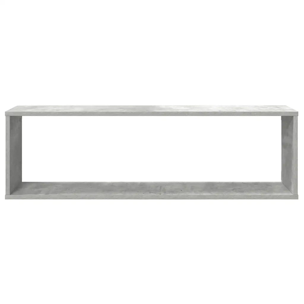 Mensole Parete Cubo 2pz Grigio Cemento 100x15x30 cm Multistrato 807091