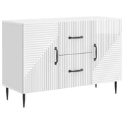 Credenza Bianco Lucido 89 x 34,5 x 60 cm Legno ingegnerizzato