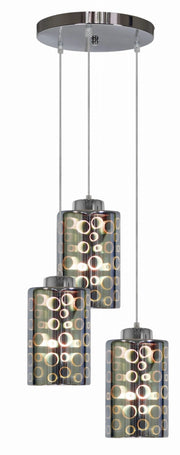 Lampadario Candellux Nocturno 33-57747 3xE27 cromo