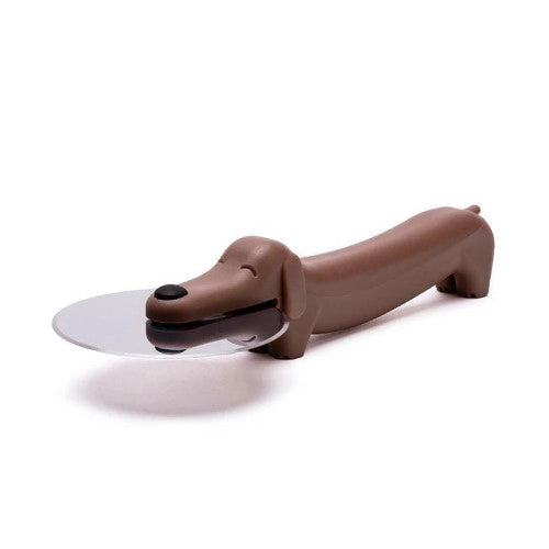 Tagliapizza puperoni cane con frisbee
