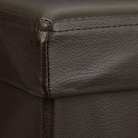 Sgabello pieghevole pouf panca stabile mobile contenitore sintetico 38 cm marrone 13_0002806_5