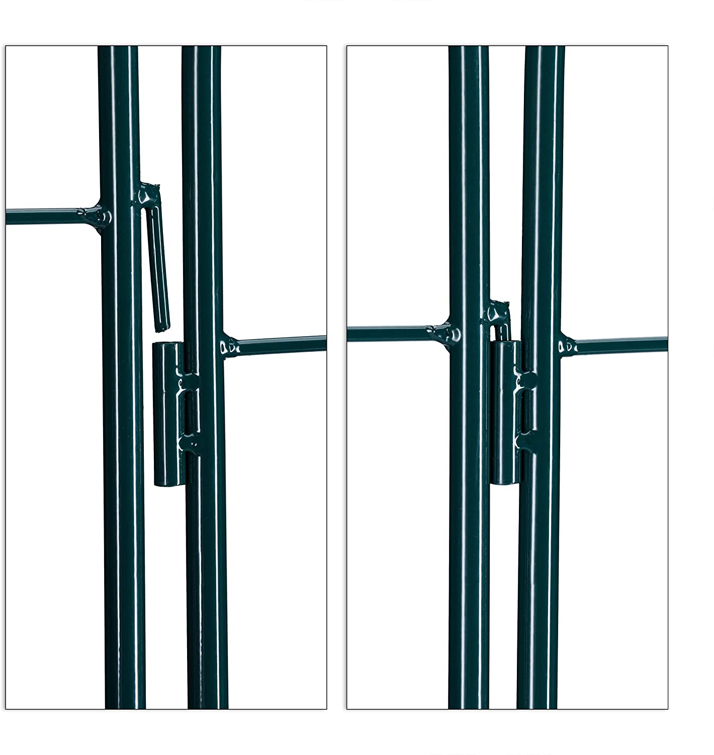 Recinzione a traliccio per piante rampicanti ad arco da giardino in ferro set da 2 verde 13_0002896_4