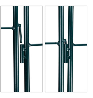 Recinzione a traliccio per piante rampicanti ad arco da giardino in ferro set da 2 verde 13_0002896_4