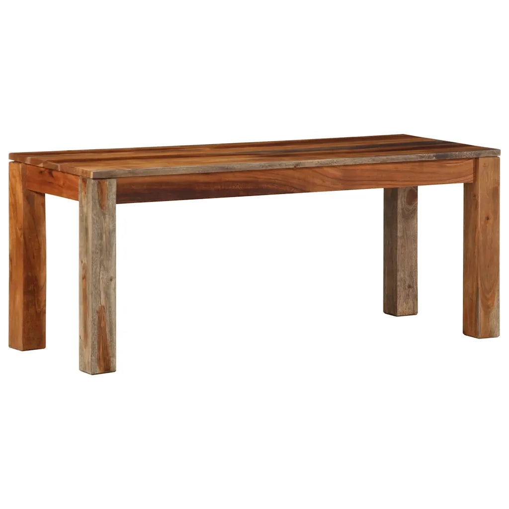 vidaXL Panca 110 cm in Legno Massello di Acacia