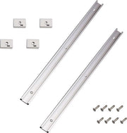 T-Track 400 mm 2 pezzi, T-rail in lega di alluminio, T-groefrail, Impugnatura di fissaggio per Jig Mitra per lavorazione del legno con regolatori a vite M6 2 pezzi, regolatori a vite M8 2 pezzi, viti 8 pezzi