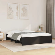 Giroletto senza Materasso Nero 160x200 cm in Legno Multistrato 3295640