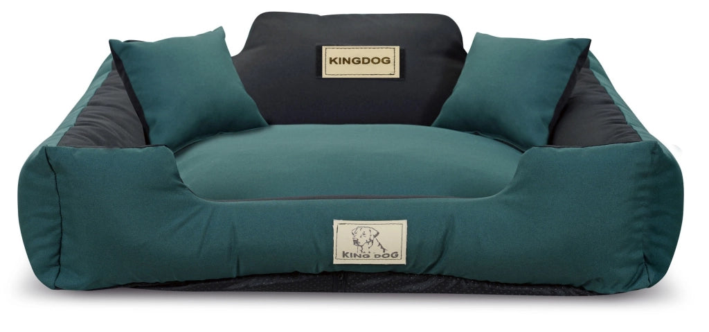 AIO FACTORY 75x65 cm KINGDOG Cuccia per cani personalizzabile verde impermeabile