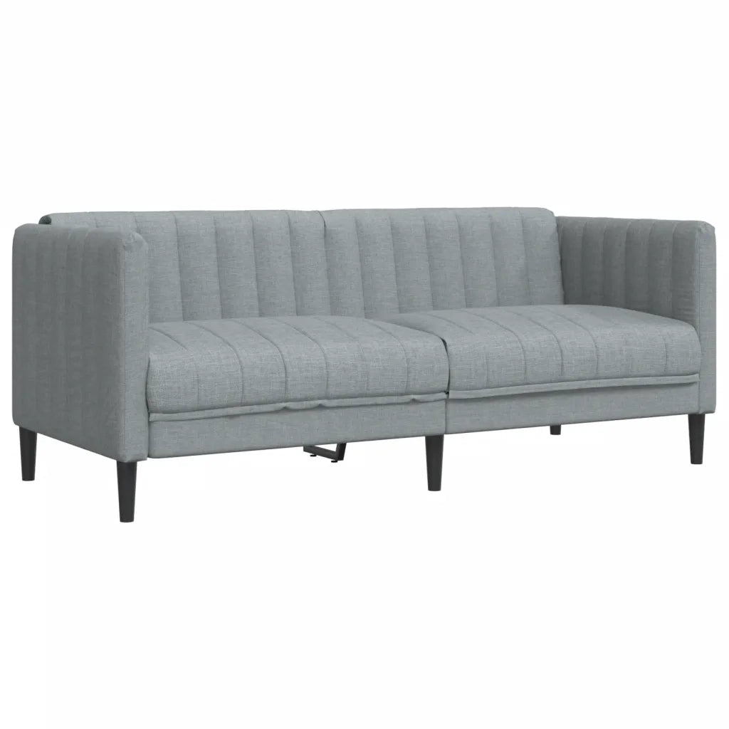 Set di Divani 3 pz Grigio Chiaro in Tessuto 3209229