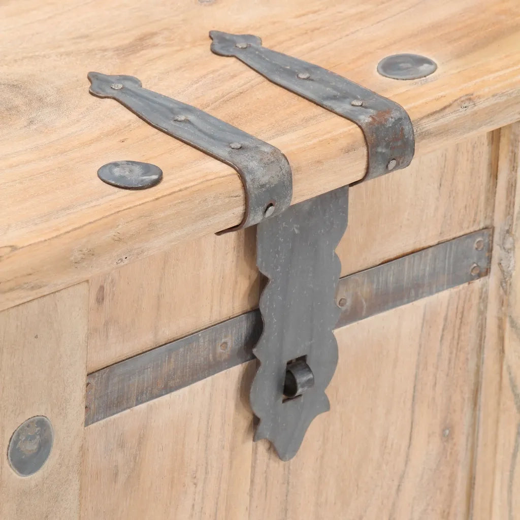 Baule 90x40x40 cm in Legno Massello di Acacia CFW7597998
