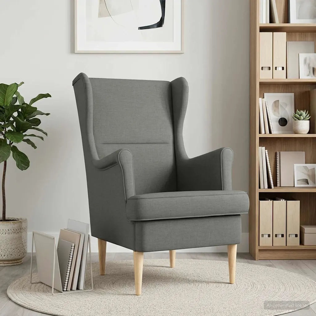 Poltrona-Divano Sedia-Poltroncina Grigio scuro Tessuto 783771