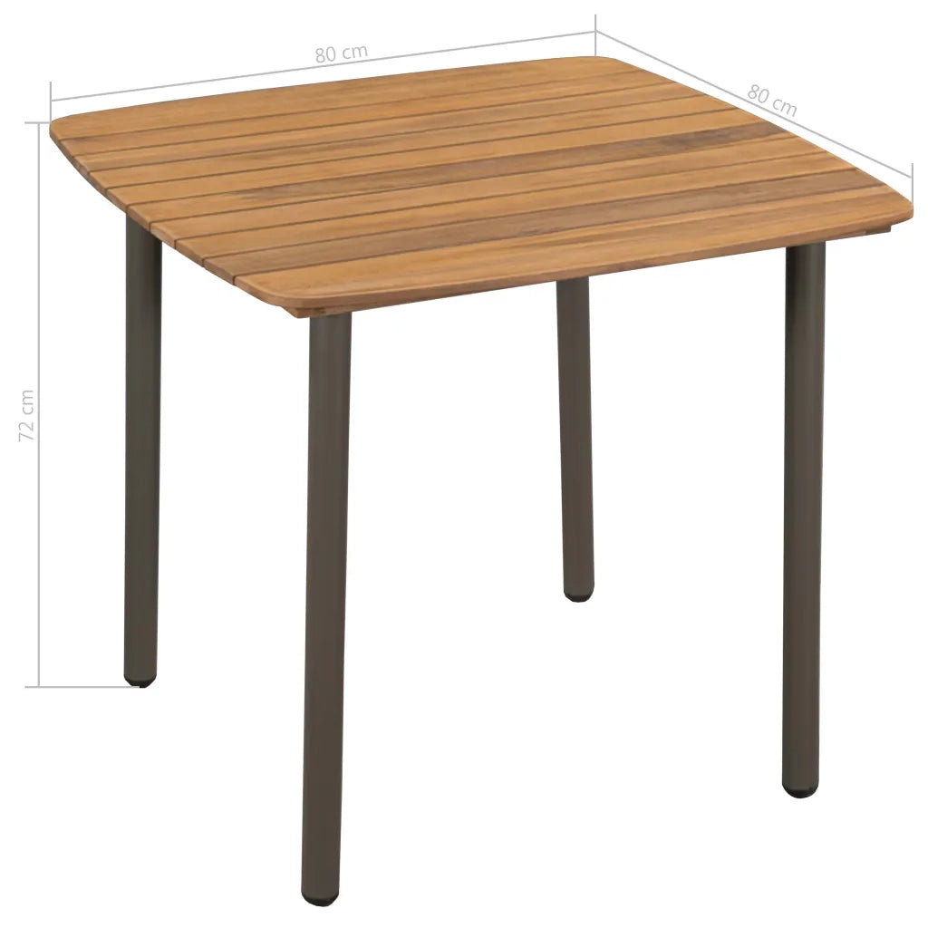 Set Mobili da Pranzo per Giardino 3 pz Polyrattan Nero cod mxl 35929
