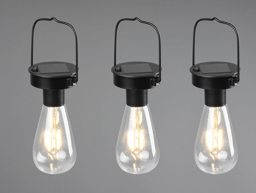 da Esterno a LED SMD in Acciaio Inossidabile Nero Opaco