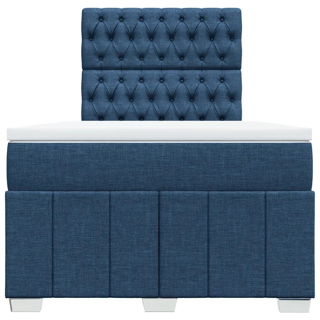 Giroletto a Molle con Materasso Blu 120x200 cm in Tessuto 3291648