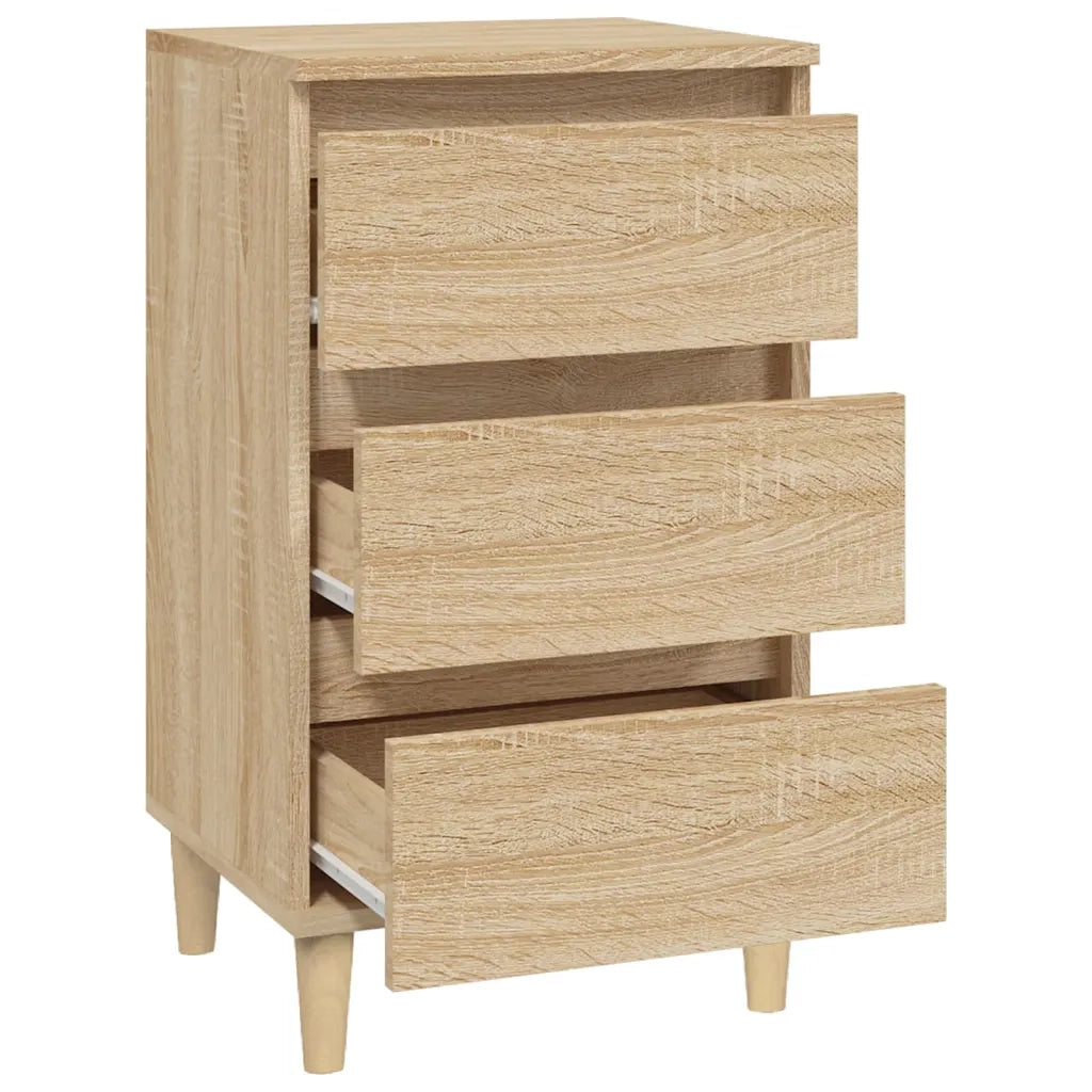 Comodino | Armadio da Notte | Mobiletto da notte Rovere Sonoma 40x35x70 cm in Legno Multistrato