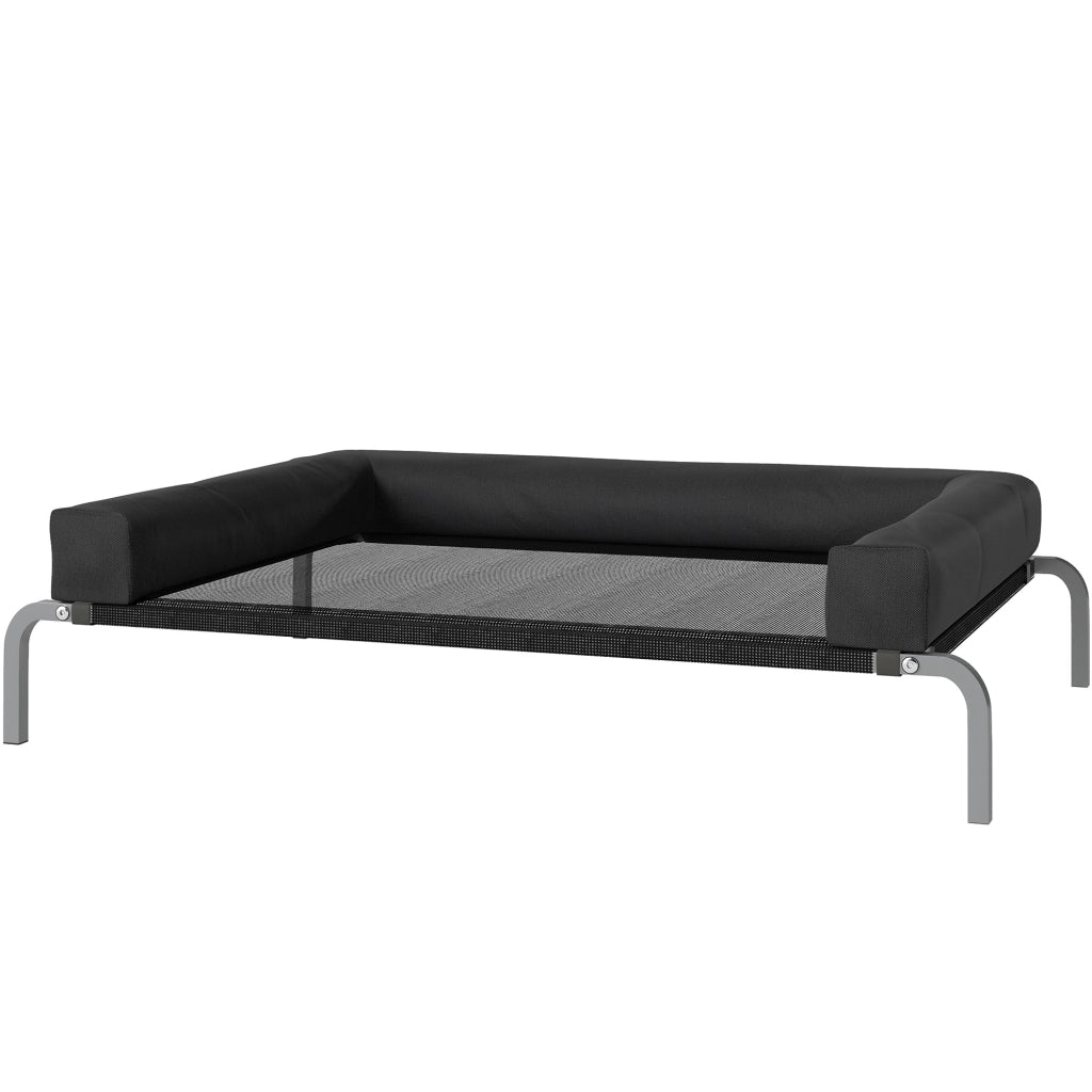 Letto per cani rialzato rinfrescante ¨C zephmum ¨C 110x75x30 cm nero