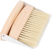 Pulitore per tavolo Mini - Set di spazzola e spazzolino - Spazzola per polvere e pennello - Setole in plastica - Struttura in legno e metallo - Soluzione semplice - Pulitore per tavolo