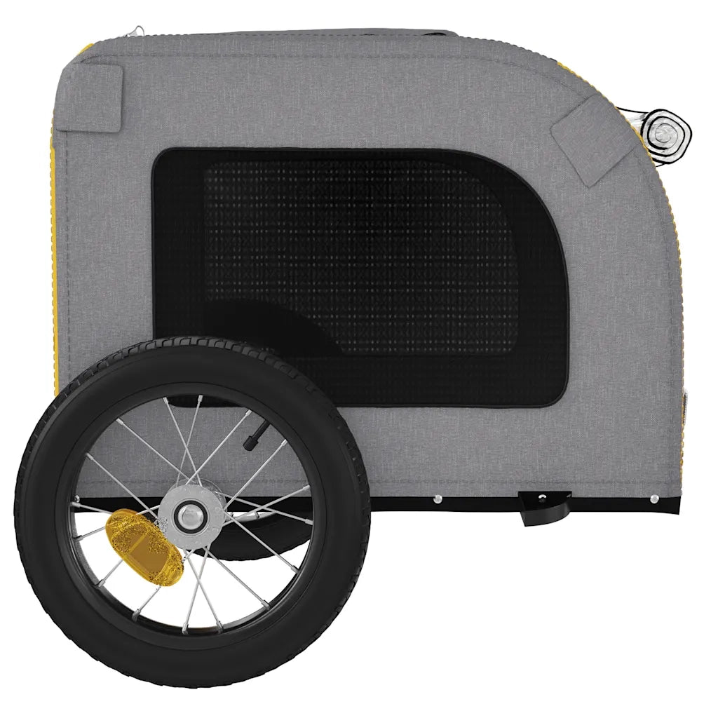 Rimorchio da Bici per Animali Giallo e Grigio Oxford e Ferro CFW9635028