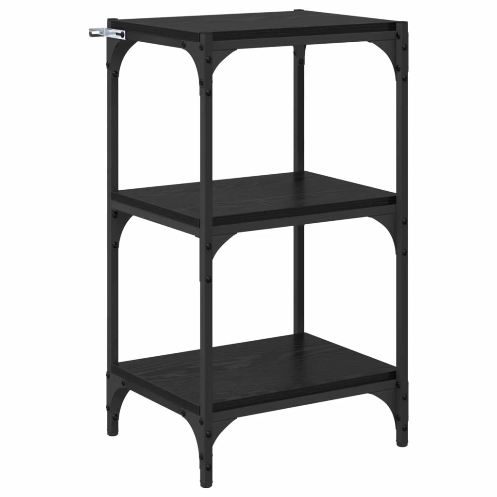 Armadio per Libri Rovere nero 40 x 33 x 70,5 cm 881104