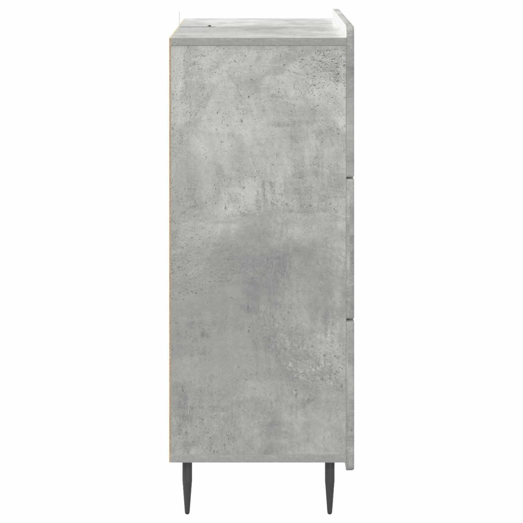 Mobile con Cassetti Grigio Cemento 66 x 34,5 x 92 cm 894378