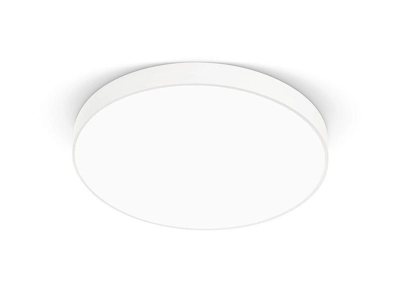 Plafoniera Rotonda GPL300C in alluminio bianco opaco 40W LED integrato 3000K luce calda - Gealuce Illuminazione Design a Soffitto