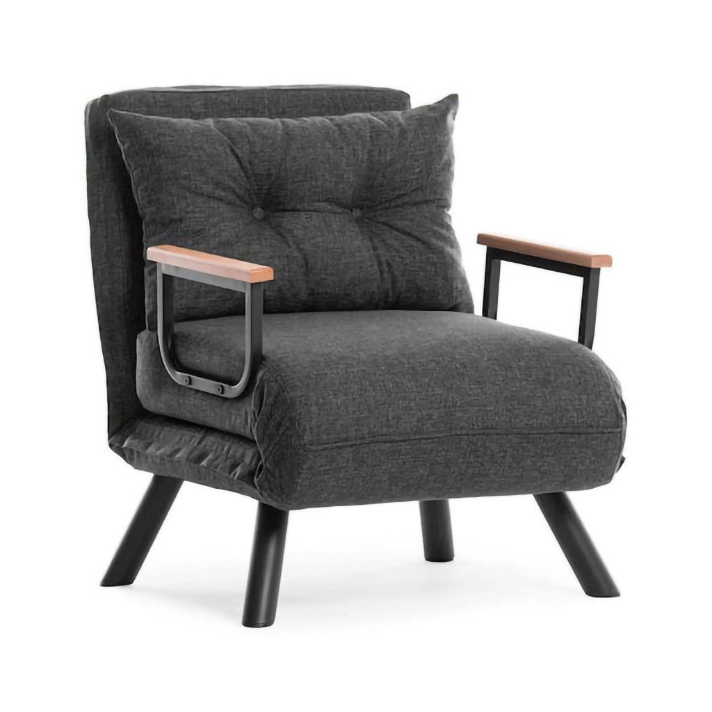 Poltroncina Keoni, Poltrona Reclinabile, 60x78x78h cm Grigio Cenere