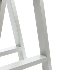 Set 2 gambe per tavolo a forma di A 70x72 cm stile industriale grigio