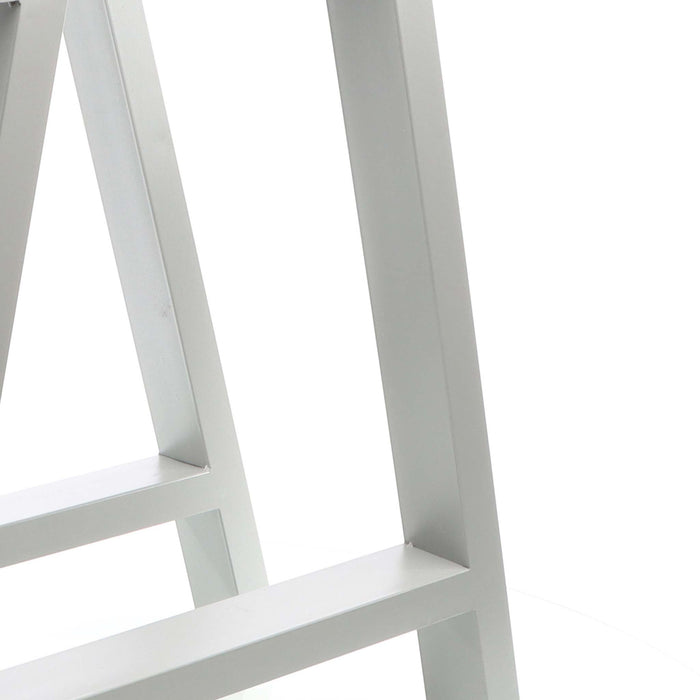 Set 2 gambe per tavolo a forma di A 70x72 cm stile industriale grigio