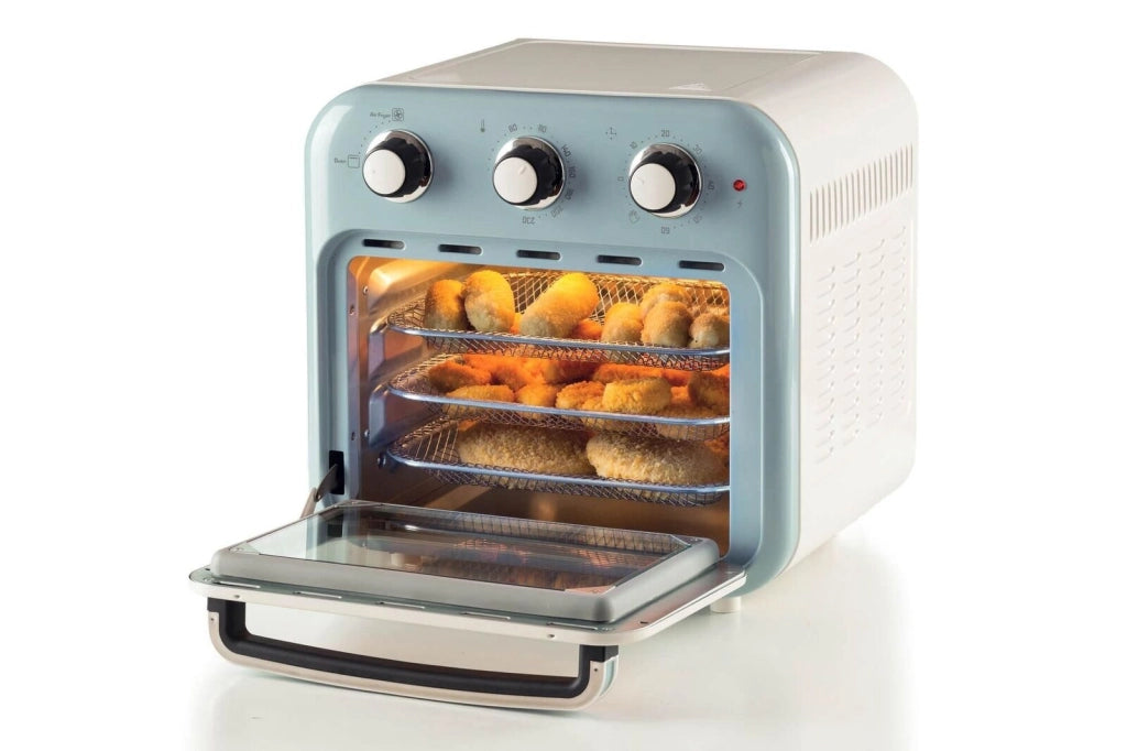 Ariete 4632 Friggitrice ad aria 2in1 Vintage 16 L 1400 W Timer 60 min Funzione Rotisserie colore Celeste