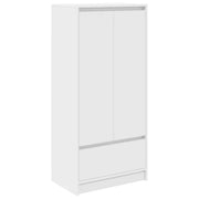 Armadio con Cassetto Bianco 55,5x34x119,5 cm Legno Multistrato CFW6171250