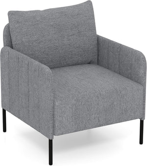 Poltrona Relax, Poltrona Singola in Chenille con Cuscino, Sedia da Soggiorno con Piedini Regolabili, Sedia Moderna per Camera da Letto, Studio, Portata 150 kg