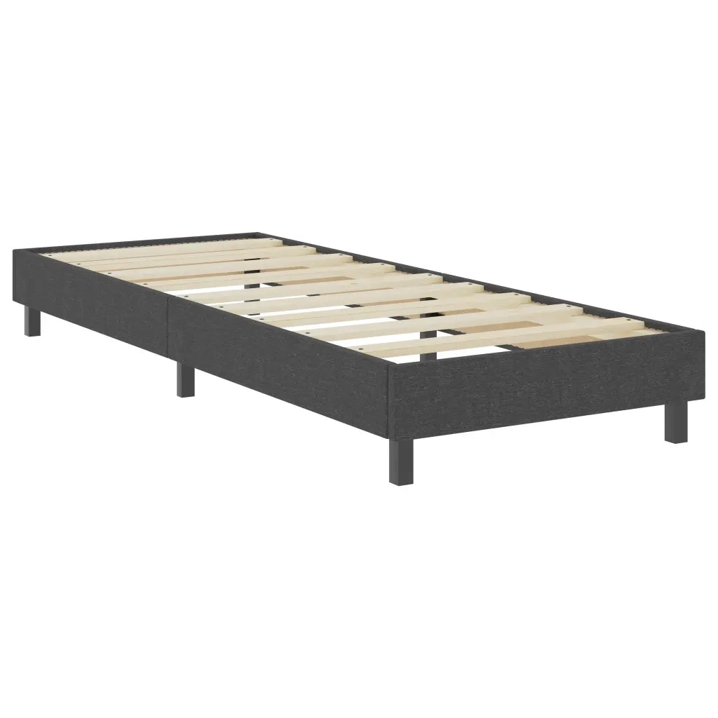 Letto a Molle Grigio in Tessuto 90x200 cm 287453