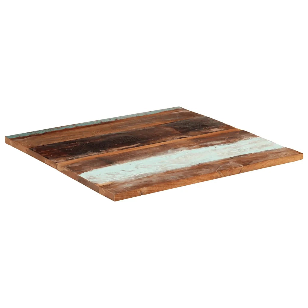 Piano Tavolo | Superficie Tavolo | Piano Scrivania Quadrato 80x80 cm 25-27 mm in Legno di Recupero