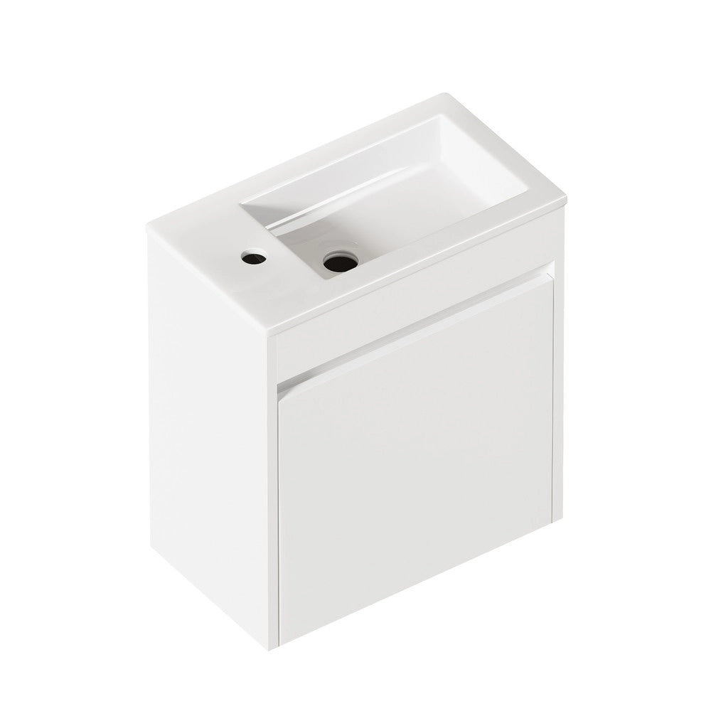 Armadietto da Bagno ¨C Xylo ¨C Bianco, 46 cm, 1 Anta, Salvaspazio