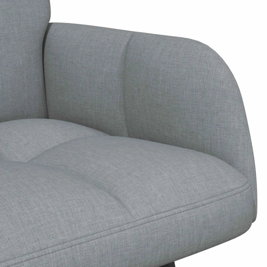 Sofa a Due Posti Grigio chiaro 115 x 61 x 87 cm Tessuto