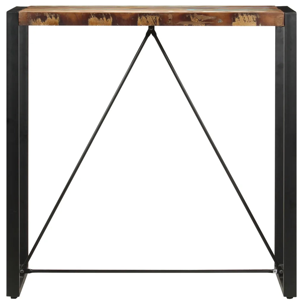 Tavolo da Bar 110x60x110 cm in Legno Massello di Recupero 285955