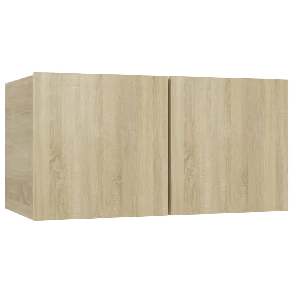 Set di Mobili Porta TV 4 pz-Credenza per TV Rovere Sonoma in Legno Multistrato 573460