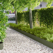 Bordura per Prato 10 pcs 103 x 25 cm metallo Verde Oliva 8008296