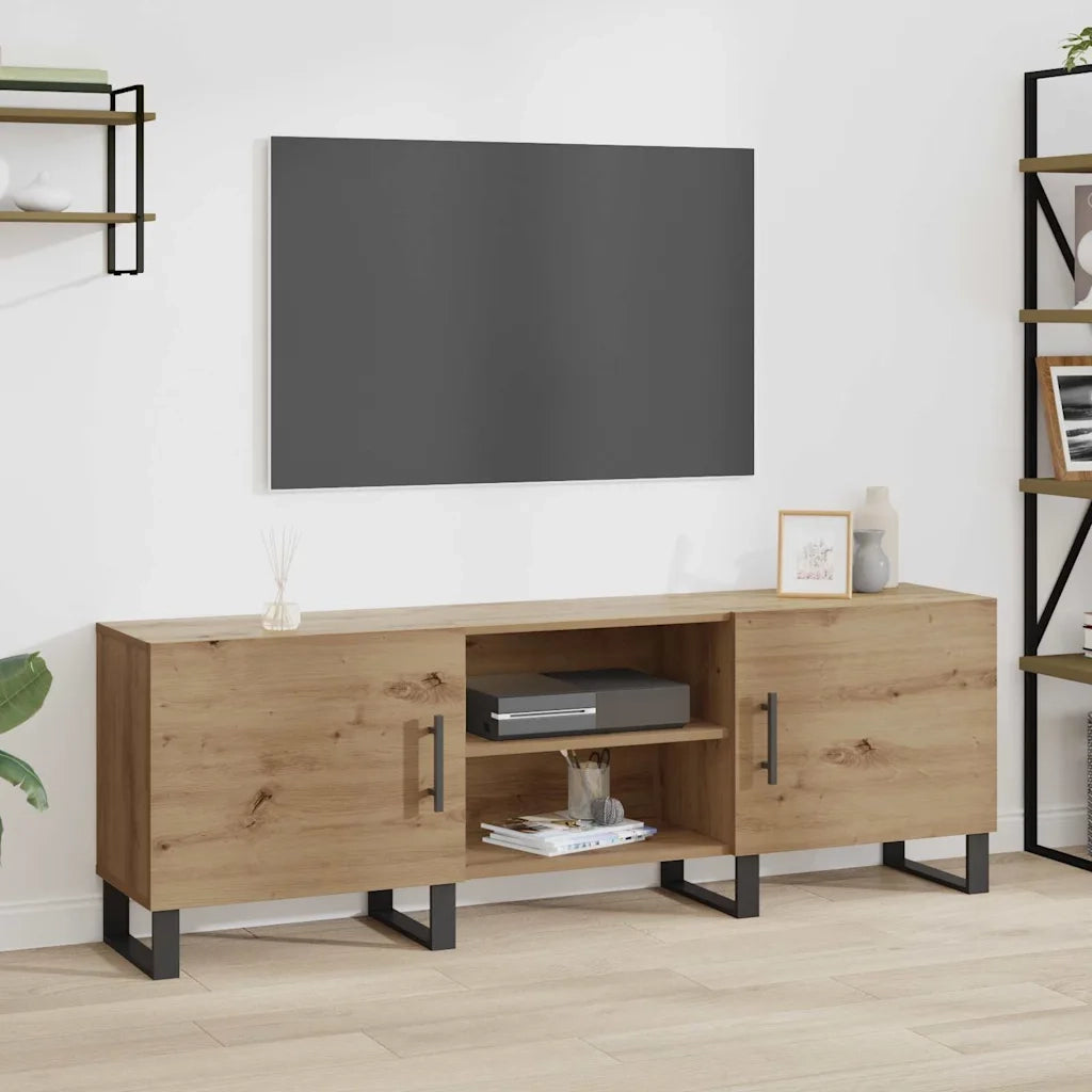 Mobile TV-Credenza per TV-Console TV Rovere artigianale 150 x 30 x 50 cm Legno multistrato 773143