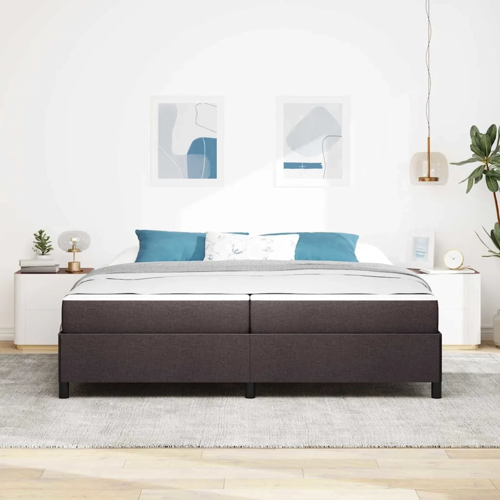 vidaXL Letto a molle Marrone 200 x 200 cm