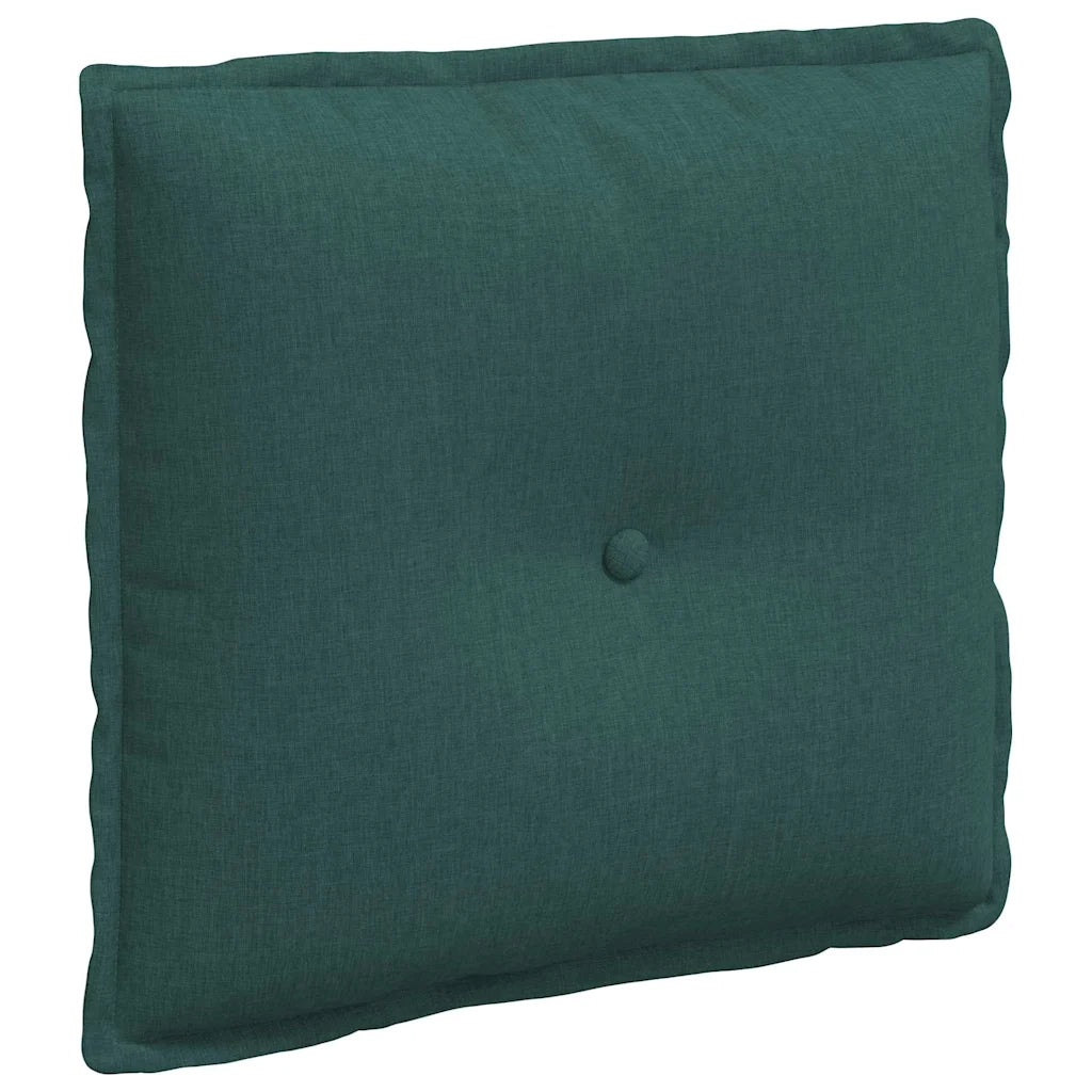 Cuscino per Schiena Verde Scuro 50 x 19 x 45 cm Tessuto